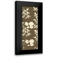 thumbnail image 1 of Villa, Mlli 7x14 Black Modern Framed Museum Art Print Titled - Brown Floral, 1 of 5