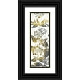 thumbnail image 1 of Villa, Mlli 9x18 Black Ornate Wood Framed with Double Matting Museum Art Print Titled - Look Through the Flowers One, 1 of 4