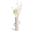 thumbnail image 1 of Open Box Villa Moda Ari Tube-Shaped Abstract Decorative Modern Vase, White, 1 of 6