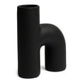 thumbnail image 1 of Villa Moda Lila Abstract Sculptural Decorative Modern Vase, Black, 1 of 5