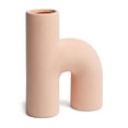 thumbnail image 1 of Villa Moda Lila Abstract Sculptural Decorative Modern Vase, Pink, 1 of 2