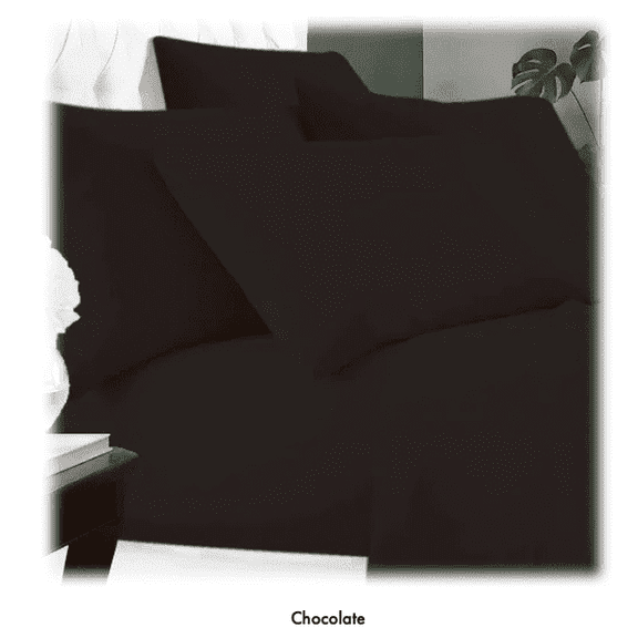 Villa Novum 6-Piece Bamboo Fiber Sheet Set (Chocolate, Queen)