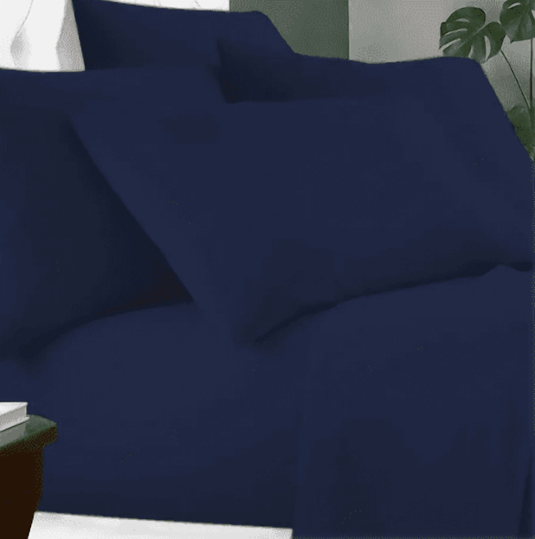 Villa Novum 6-Piece Bamboo Fiber Sheet Set (Navy, Full)