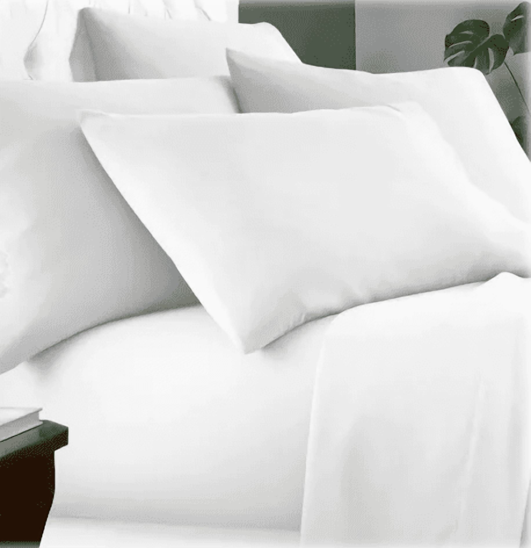 Villa Novum 6-Piece Bamboo Fiber Sheet Set (White, Full)