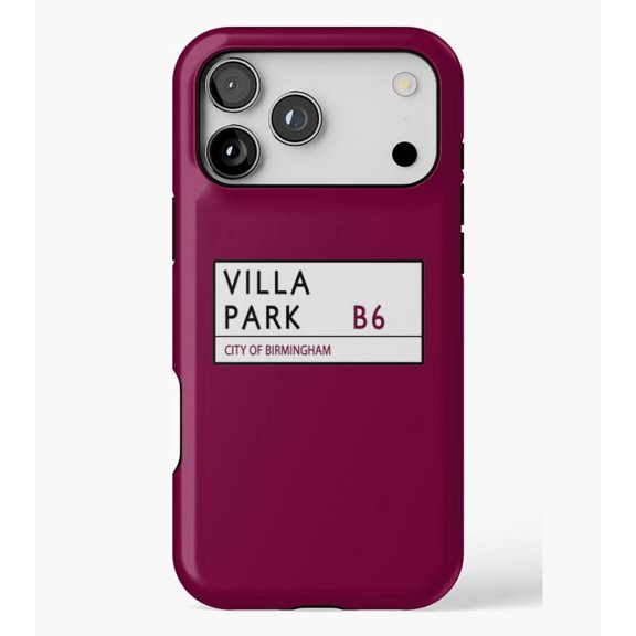 Villa Park Road Sign M1568, Protective Case for iPhone 17 16 15 14 13 12 11 Pro Max – Modern Unisex Style