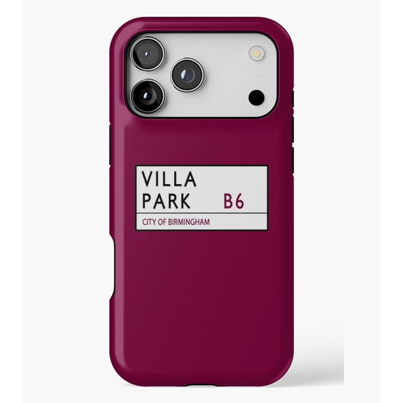 Villa Park Road Sign M1568, Protective Case for iPhone 17 16 15 14 13 12 11 Pro Max – Modern Unisex Style