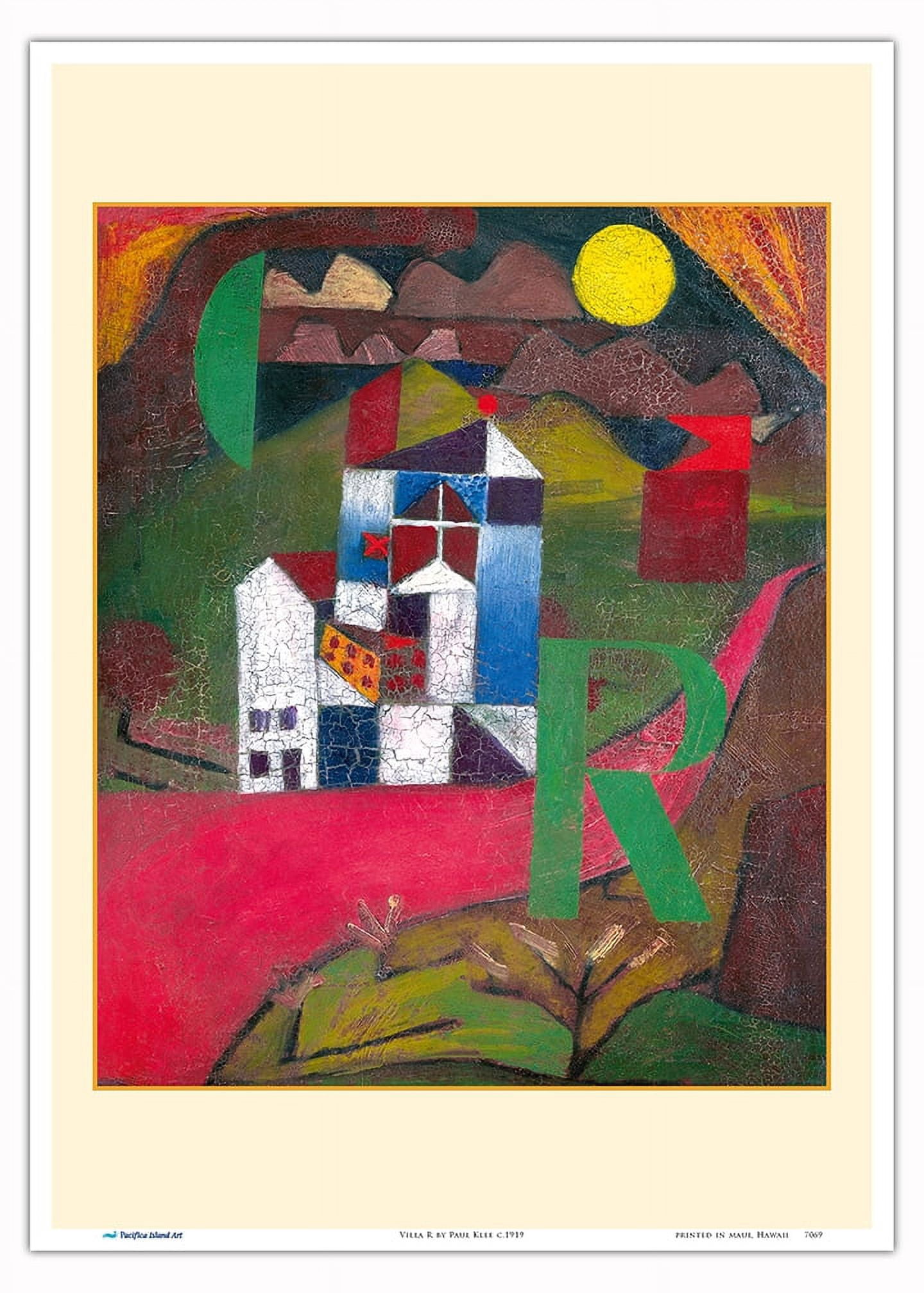 Villa R - Vintage Abstract Art by Paul Klee c.1919 - Master Art Print ...