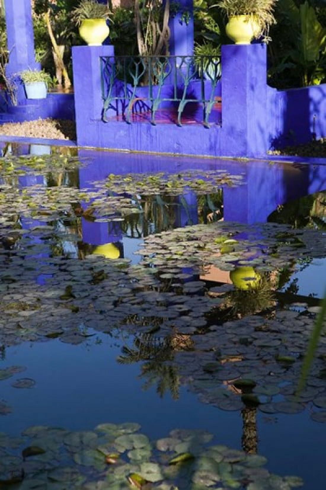 Villa Reflexion Jardin Majorelle and Museum of Islamic Art Marrakech Morocco Canvas Art - Walter Bibikow DanitaDelimont (23 x 34)