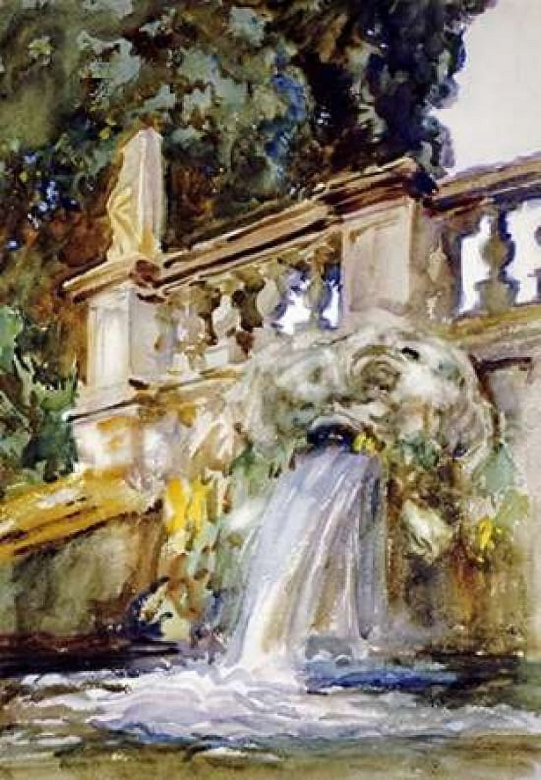 Villa Torlonia Frascati Canvas Art - John Singer Sargent (20 x 28)