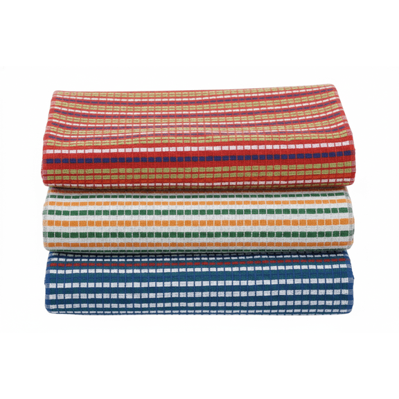 Villa Tranquil 100% Cotton Yarn Dyed Kitchen Towels, 3 Pack, 20 x 28 Inches, Absorbent Dish Cloths for Kitchen, Durable & Machine Washable