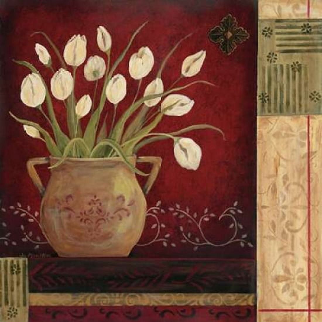 Villa Tulips Canvas Art - Jo Moulton (24 x 24)