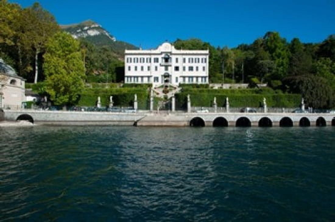 Villa at the waterfront Villa Carlotta Tremezzo Lake Como Lombardy Italy Canvas Art - Panoramic Images (36 x 24)