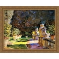 thumbnail image 1 of Villa di Marlia, Lucca 36x28 Large Gold Ornate Wood Framed Canvas Art by John Singer Sargent, 1 of 2