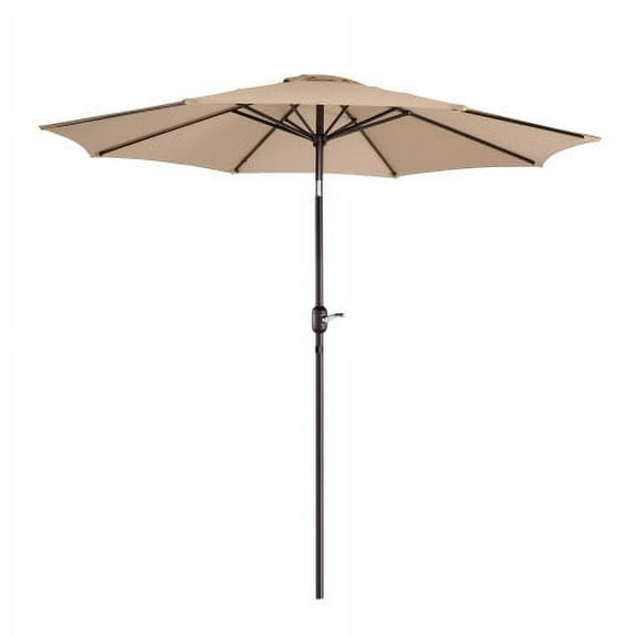 Villacera 9FT Outdoor Patio Umbrella Shade with Auto Tilt, Beige