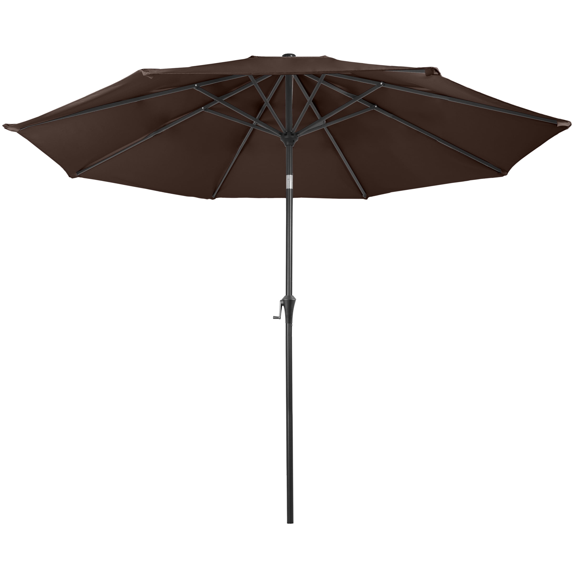 Villacera 9FT Outdoor Patio Umbrella Shade with Auto Tilt, Brown