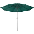 thumbnail image 1 of Villacera 9FT Outdoor Patio Umbrella Shade with Auto Tilt, Forest Green, 1 of 11