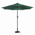 thumbnail image 1 of Villacera 83-OUT5424 9 ft. LED Lighted Outdoor Patio Umbrella with 8 Steel Ribs & Push Button Tilt - Forest Green, 1 of 4