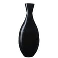 thumbnail image 1 of Villacera Handcrafted 24” Tall Black Bamboo Vase, Decorative Tear Drop Floor Vase for Silk Plants, Flowers, Filler Decor, Sustainable Bamboo, 1 of 5
