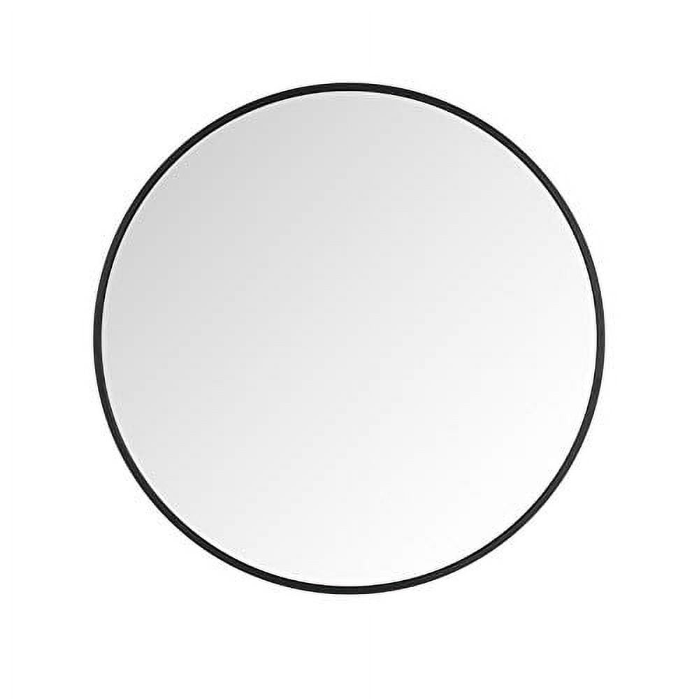 Villacola Round Wall Mirror Black, 36 Inch Circle Mirror Decorative ...