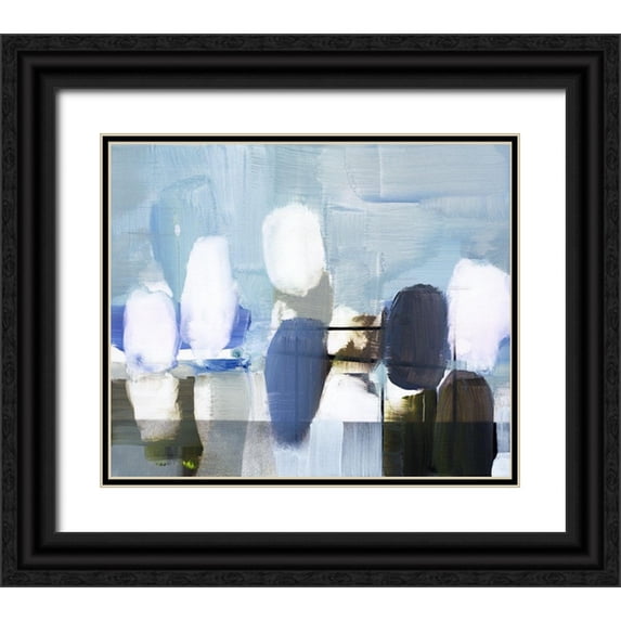 Villafane, Stephane 17x15 Black Ornate Wood Framed with Double Matting Museum Art Print Titled - Spatial Composition 02.04.2018