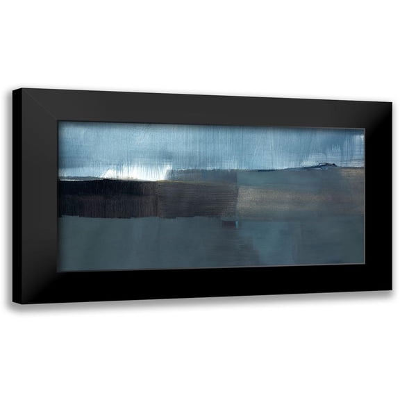 Villafane, Stephane 24x14 Black Modern Framed Museum Art Print Titled - Spatial Composition 13.10.2019