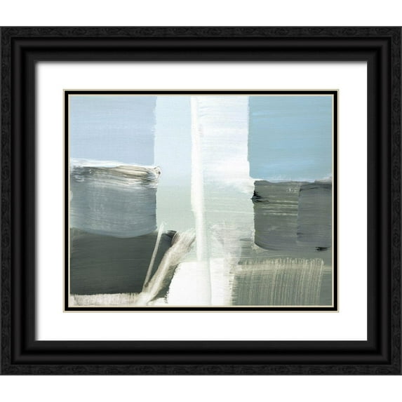 Villafane, Stephane 32x26 Black Ornate Wood Framed with Double Matting Museum Art Print Titled - Spatial Composition 12.10.2017
