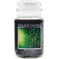 Village Candle Black Bamboo Large Glass Apothecary Jar, Scented Candle
