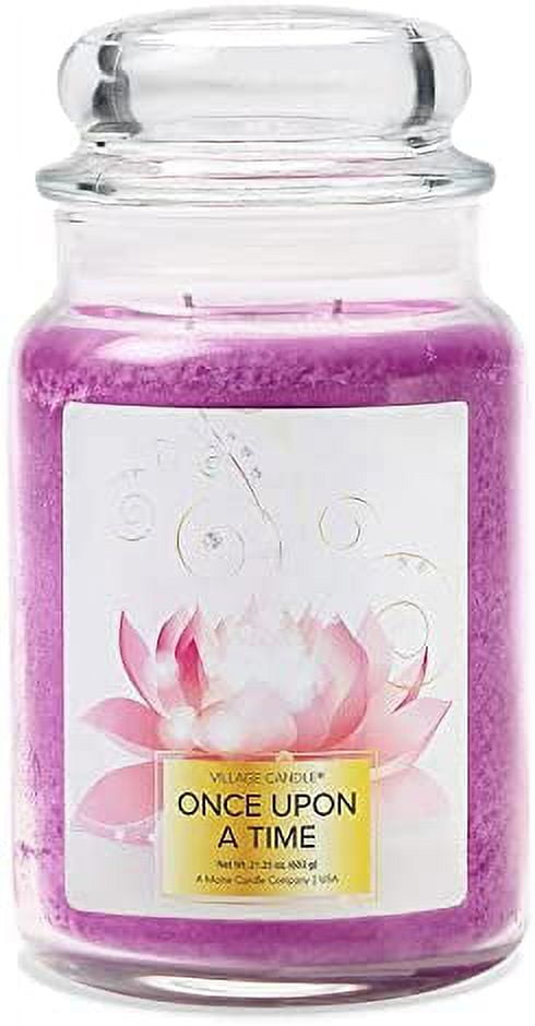 Pink Lavender Scented Large Glass Apothecary Jar Candle