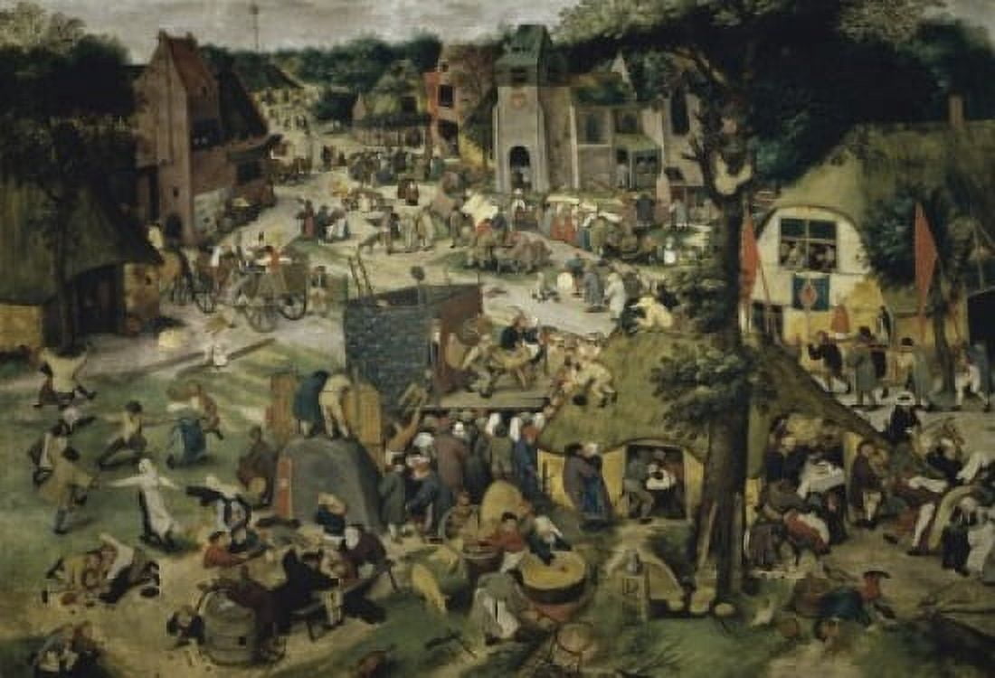 Village Celebration Pieter Bruegel the Younger (ca1564-1638Flemish) Private Collection Canvas Art - Pieter Bruegel (18 x 24)
