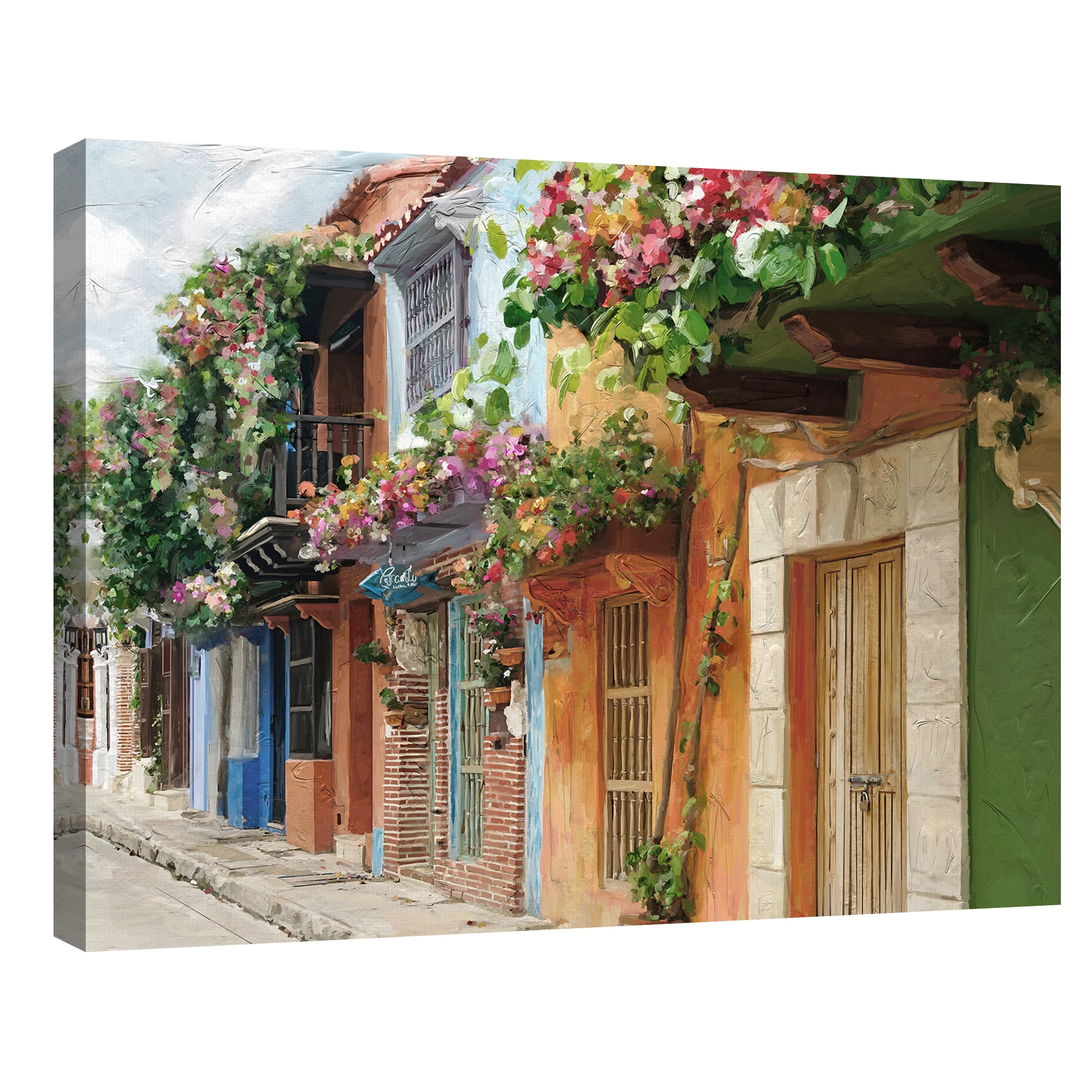 Village Colors by Studio Arts Canvas Art Print