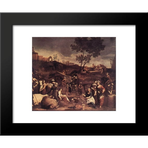 Village Fair 20x24 Framed Art Print by Giuseppe Maria Crespi