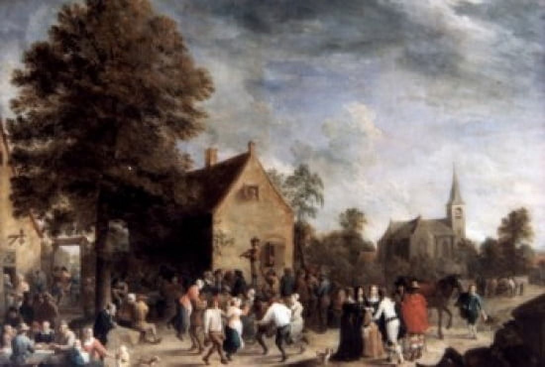 Village Feast by David Teniers the Younger oil on canvas 1646 1610-1690 Russia St Petersburg The Hermitage Canvas Art - David Teniers (18 x 24)