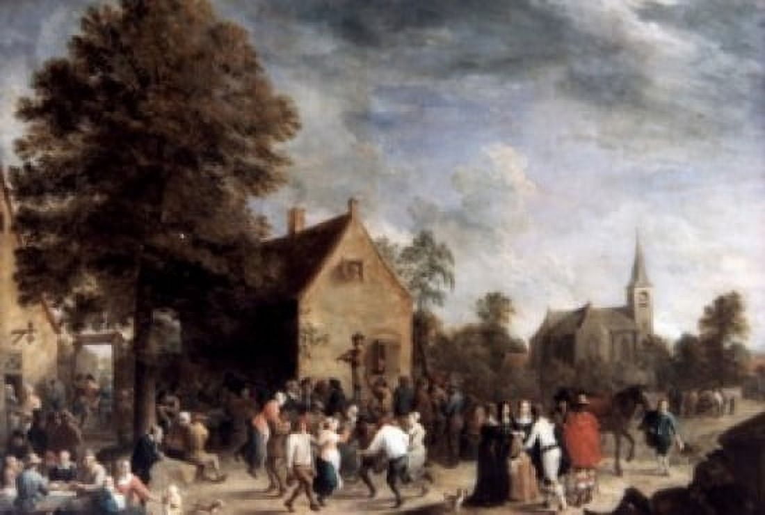 Village Feast by David Teniers the Younger oil on canvas 1646 1610-1690 Russia St Petersburg The Hermitage Canvas Art - David Teniers (24 x 36)