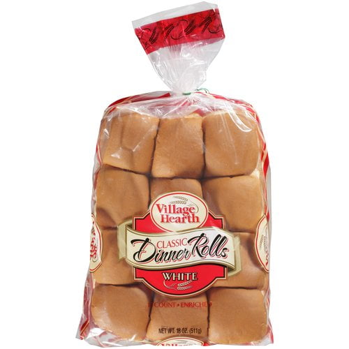 Village Hearth Classic White Dinner Rolls, 12 count, 18 oz