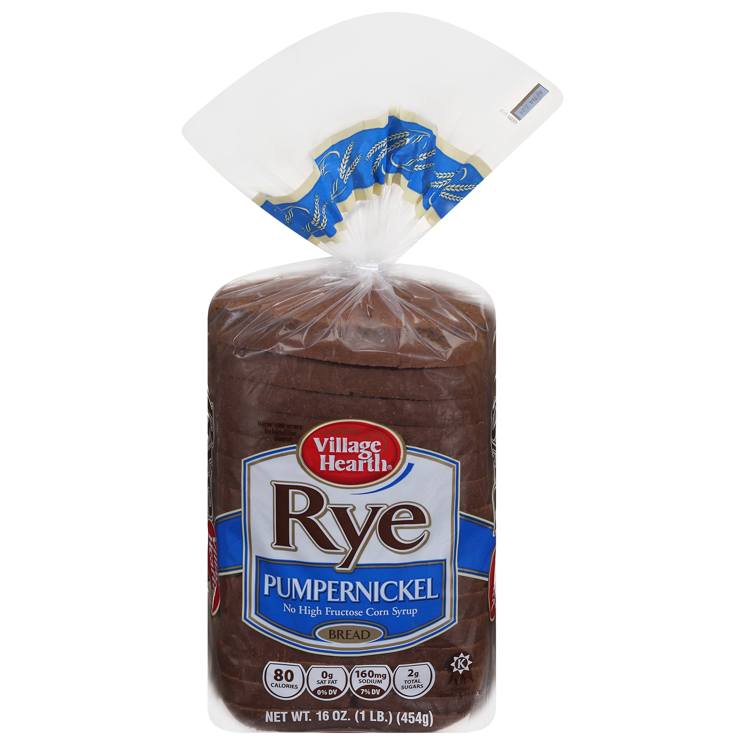 Village Hearth Pumpernickel Rye Bread, 16 oz