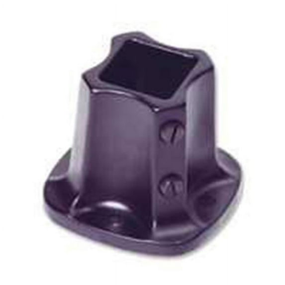 FLOOR FLANGE RAIL 1-1/4IN BLK