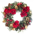thumbnail image 1 of Village Lighting 30 in. Pre-Lit LED Wreath - Red Magnolia, 1 of 6