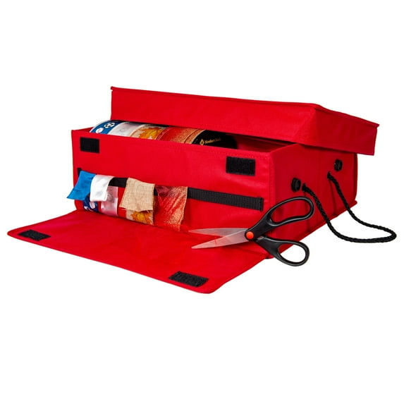 Santa's Bags Ribbon Storage Box - RED