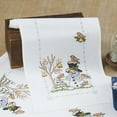 thumbnail image 1 of Village Linens™ Snowman with Birds Table Runner Stamped Cross-Stitch Kit, 1 of 1