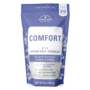 Village Naturals Therapy Comfort 2in1 Foaming Epsom Bath Soak, Blueberry Citrus Scent