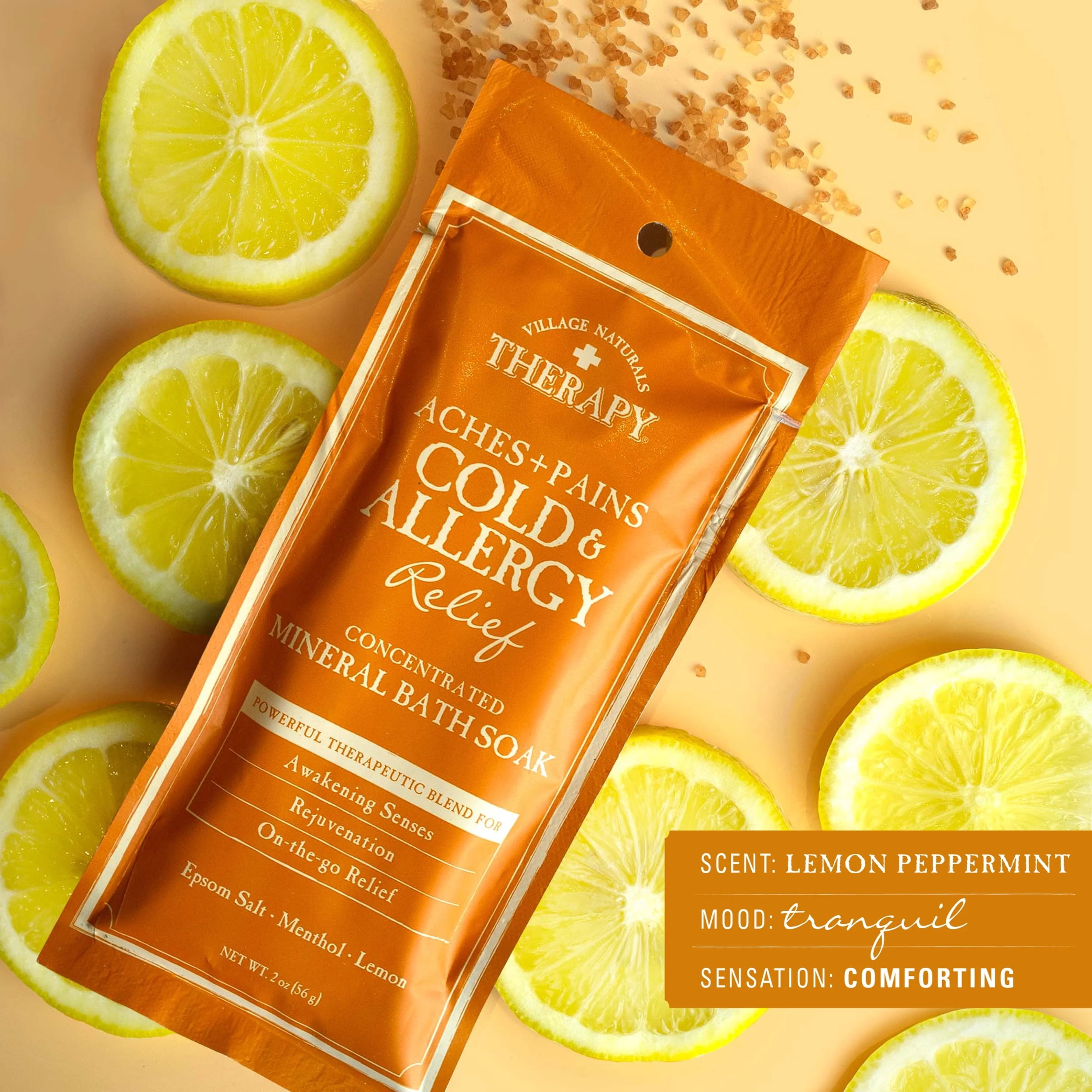 Village Naturals Therapy Cold & Allergy Relief Concentrated Bath Soak