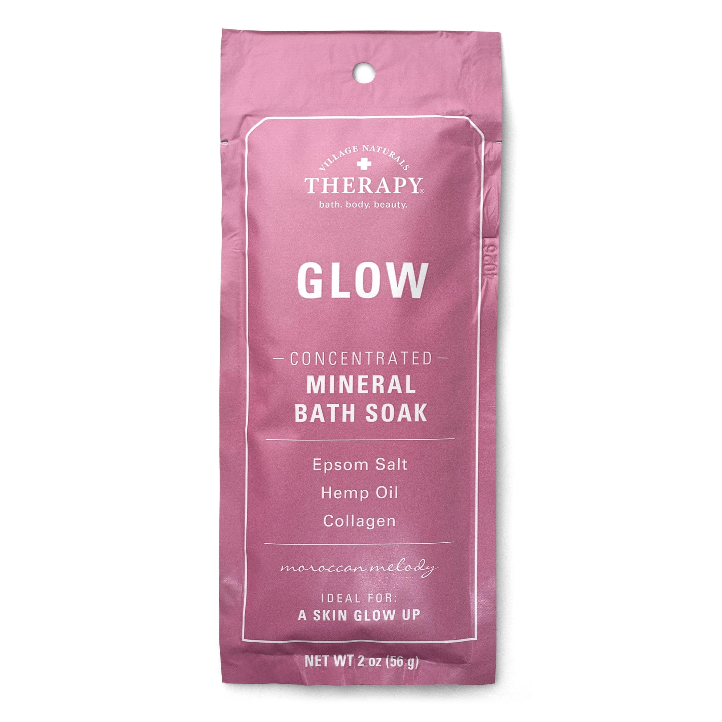 Village Naturals Therapy Glow Concentrated Mineral Bath Soak, Moroccan