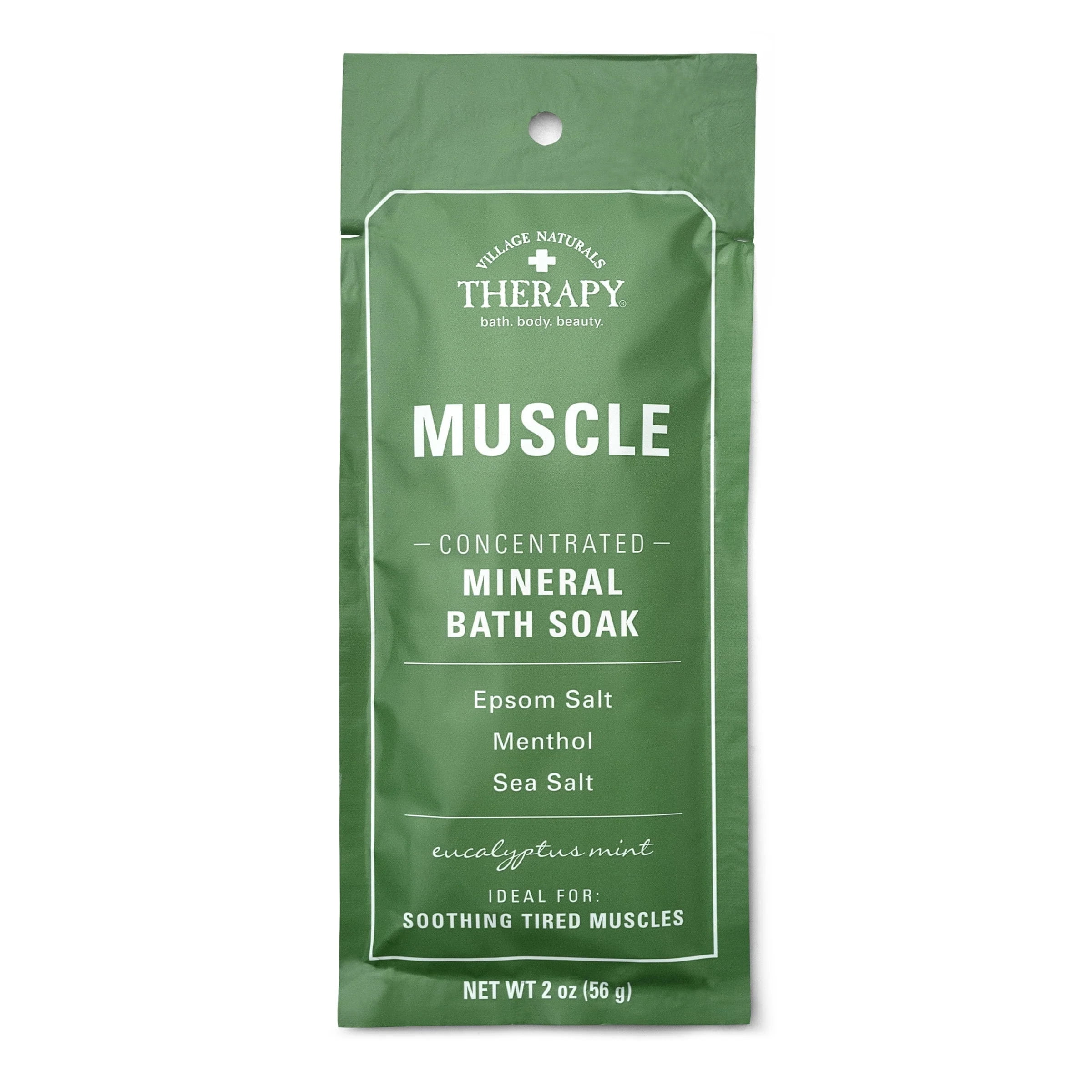 Muscle Relief Foaming Epsom Bath Soak - Village Naturals Therapy – The  Village Company