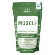 Village Naturals Therapy Muscle Relief Foaming Epsom Bath Soak, 36 oz