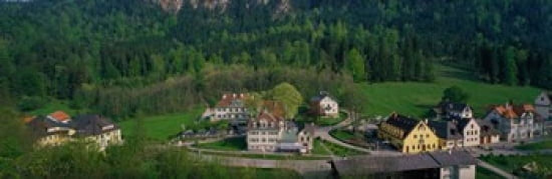 Village Of Hohen-Schwangau Bavaria Germany Canvas Art - Panoramic Images (18 x 6)