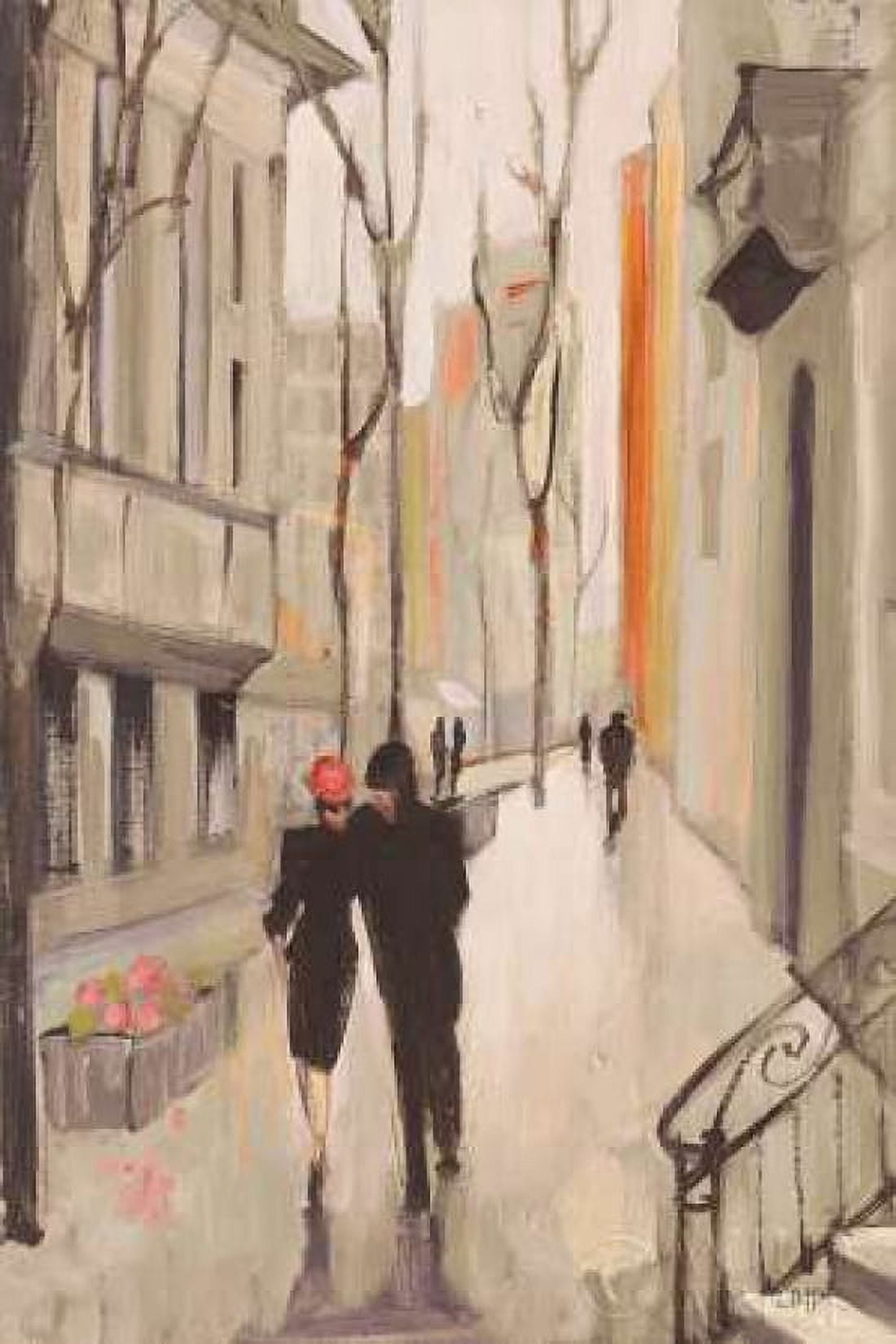 Village Promenade Neutral Canvas Art - Julia Purinton (24 x 36)