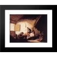 thumbnail image 1 of Village Tavern with Four Figures 20x24 Framed Art Print by Ostade, Adriaen van, 1 of 2