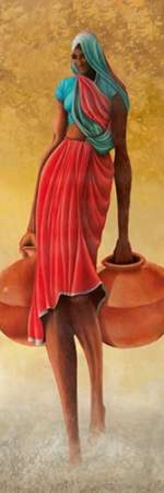 Village Well I Canvas Art - Herschel Yelder (12 x 36)