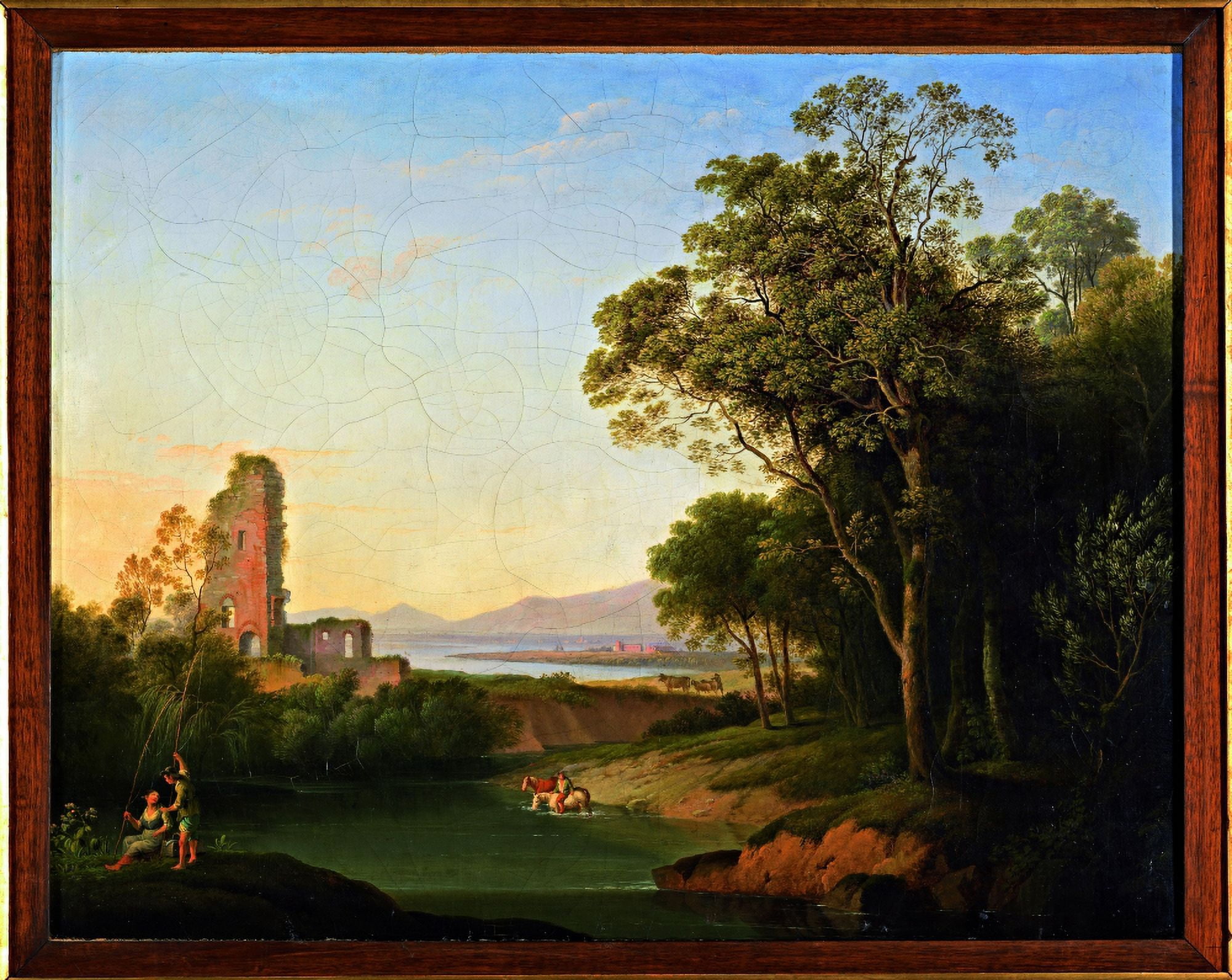 Village With Trees Canvas Art - (24 x 18)