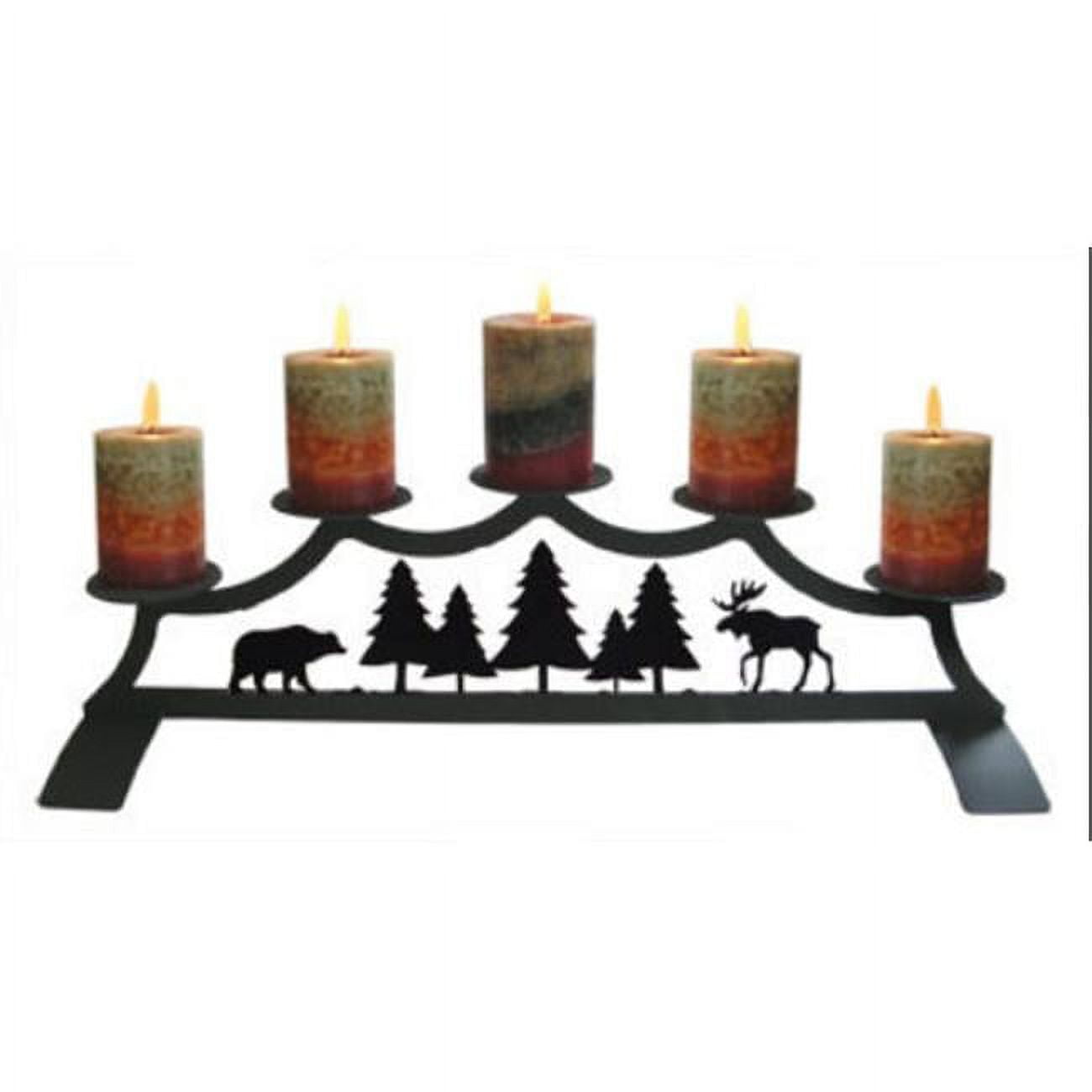 Village Wrought Iron CPFP173 Victorian Fireplace Pillar Candle